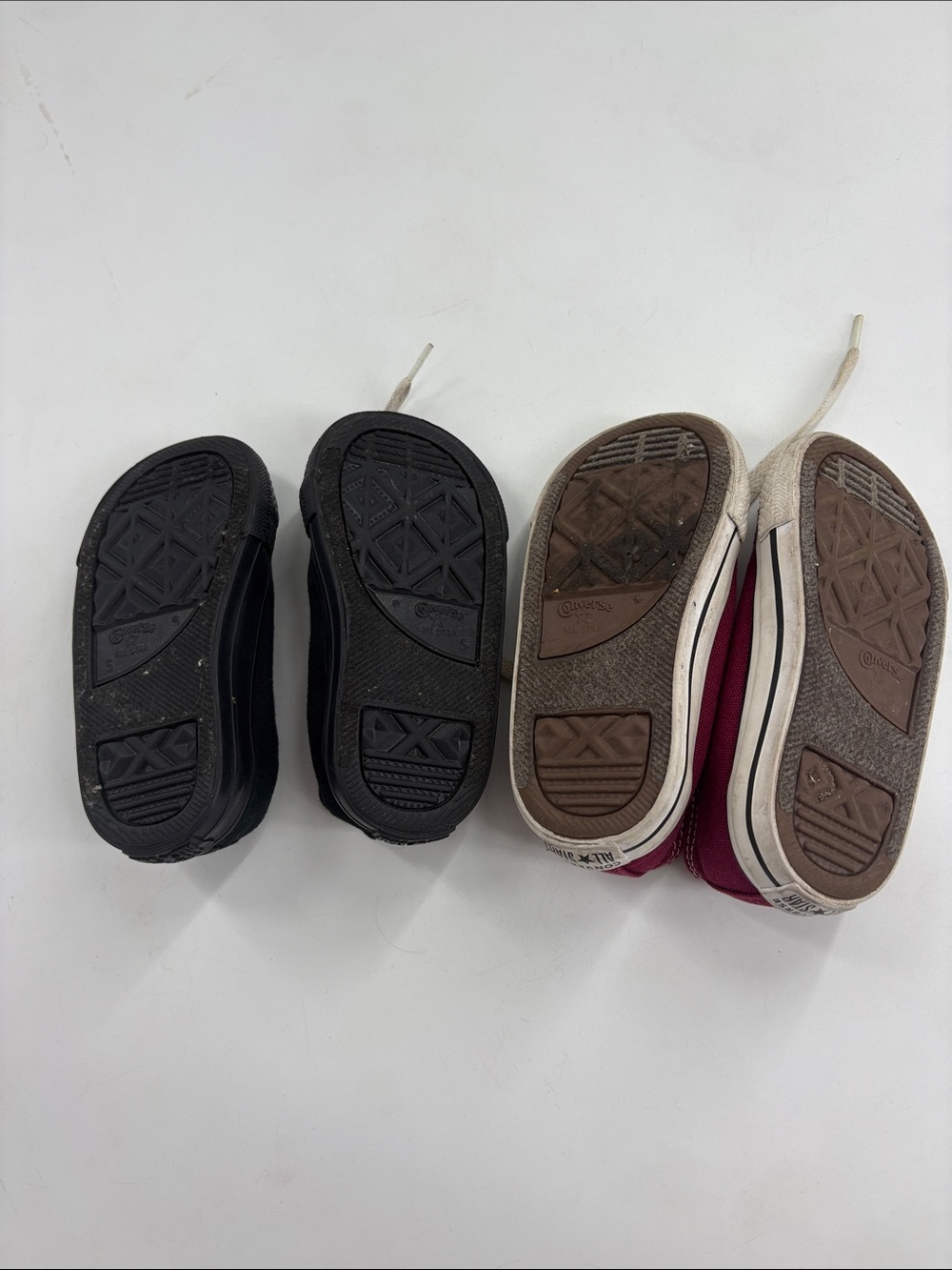 Converse baby Canvas Sneakers – Black Sz 5 & Burgundy Sz 6 - Picture 3 of 3